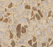 42 Desert Tan terrazzo sample image