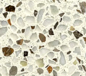 117 Brilliant White terrazzo sample image