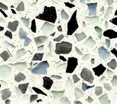 119 Brilliant White terrazzo sample image