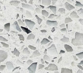 135 Smokey White terrazzo sample image