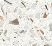 177 White Sandstone terrazzo sample image