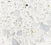 183 Super White terrazzo sample image